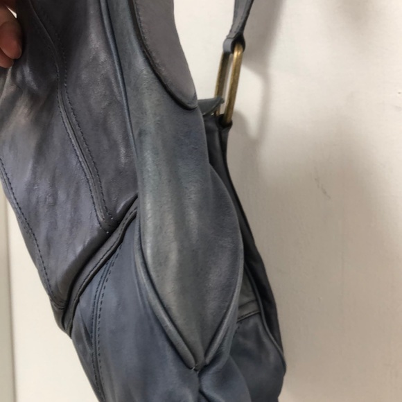 Juicy Couture Colonial Blue Leather XLARGE Hobo - Picture 6 of 13